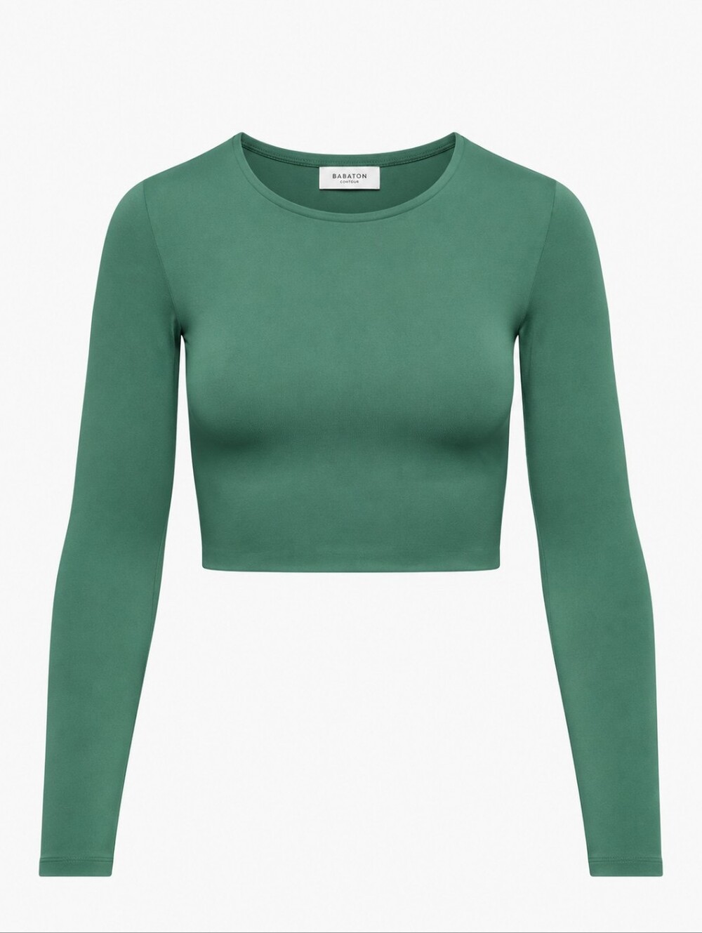Babaton Aritzia Contour Crew Cropped Longsleeve Double Layer Fitted Top